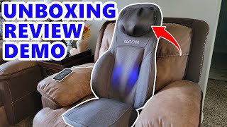 COMFIER Neck Back Massager with Heat Review And Demo [upl. by Seiber]