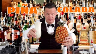 Piña Colada Coctel  Cómo hacer la Receta Clásica 🍸🍹 Más que Rico [upl. by Fogarty98]