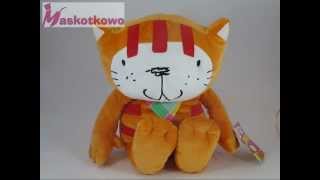 Poppy Cat  Kotka Pusia  duża maskotka z dźwiękiem large plush toy with sound [upl. by Ayvid11]