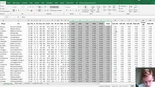 How to Project Player Stats for an Entire Season in Excel [upl. by Yllus]