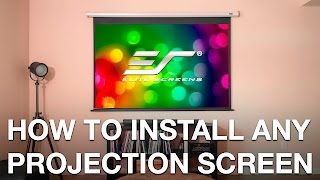 StepbyStep Guide How to Perfectly Install ANY Projection Screen [upl. by Vlad]