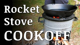 DIY Rocket Stove vs EcoZoom Versa COOK OFF [upl. by Yakcm]