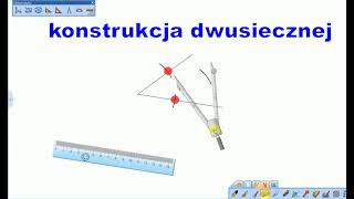 Podstawowe konstrukcje geometryczne  dwusieczna kąta zrozumiesz [upl. by Couchman575]