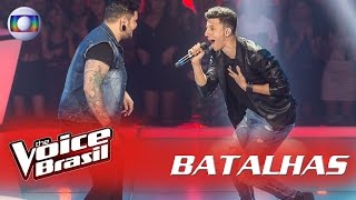 Rafah e Renan Zonta cantam Sweet Child OMine nas Batalhas  The Voice Brasil  5ª Temporada [upl. by Sardella]