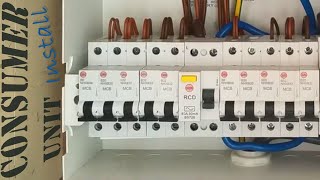 CONSUMER UNIT Installation [upl. by Solon]