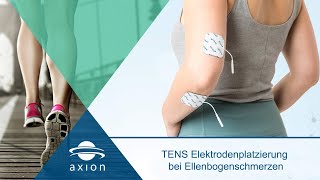 Ellenbogenschmerzen  Elektrodenplatzierung für TENS  axion [upl. by Adikram559]