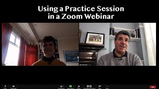 Using a Zoom Webinar Practice Session [upl. by Penny]