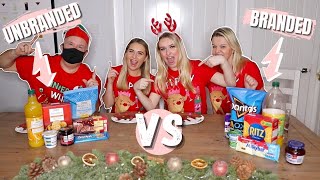 Branded VS Unbranded Food CHRISTMAS EDITION [upl. by Hoeve]