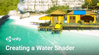 Making a Water Shader in Unity with URP Tutorial [upl. by Ahsyia343]