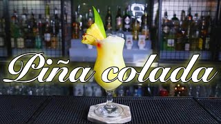 🍹RECETA PIÑA COLADA🍍 COCKTAIL  TUTORIAL BARTENDER [upl. by Ariahaj]