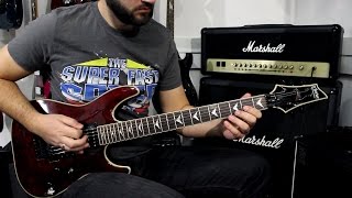 SCHECTER OMEN FR EXTREME BCH  Demo Guitar [upl. by Onifled]