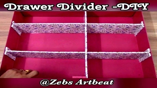 Drawer Divider  DIY  Organizer [upl. by Leveridge150]