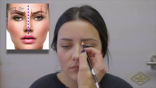 Microblading Tips amp Tricks Ensuring Even Brows  Brow Mapping  How to Map Eyebrows [upl. by Madson]