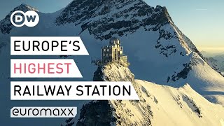 Highest Railway Station In Europe  Jungfraujoch In Switzerland  Europe To The Maxx [upl. by Avirt]