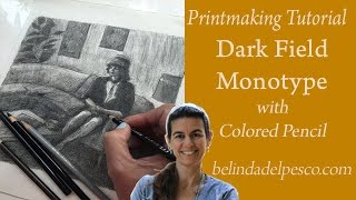 How to Make a Monotype Print  Tutorial 3  Dark Field Monotype Printmaking [upl. by Zetes]