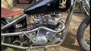 Triumph 750 twin transmission modification  Gladstone No1 [upl. by Dnomed459]