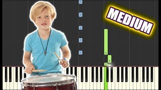 Little Drummer Boy  Pentatonix  MEDIUM PIANO TUTORIAL  SHEET MUSIC by Betacustic [upl. by Seavey977]