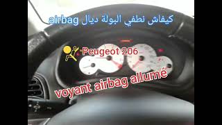 voyant airbag allumé sur Peugeot [upl. by Cerracchio]