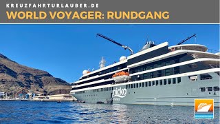 WORLD VOYAGER  Highlights im Rundgang inkl Brücke Maschinenraum und Zodiac  nicko cruises [upl. by Legim]