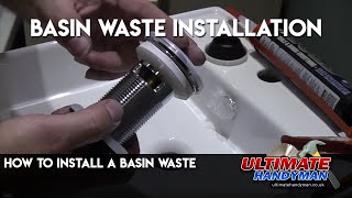 How to install a basin waste [upl. by Alleunam945]