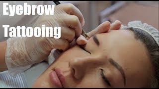 Eyebrow Microblading  Tattooing  Part 2 the treatment [upl. by Fira165]