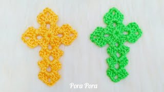 How To Crochet A Cross I Easter Crochet Cross Tutorial For Beginners [upl. by Bergh]