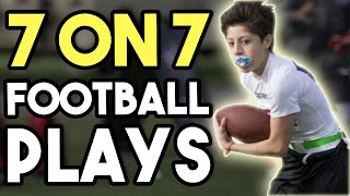 Top 10 BEST 7 on 7 Flag Football Plays [upl. by Etteinotna]