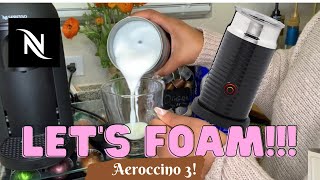 How To Foam Milk With Aeroccino 3 Make Coffee With Foam Tips amp Tricks  Easy Foamed Latte Recipe [upl. by Naamann]