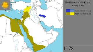 The History of the Kurds Every Year [upl. by Adnilema59]