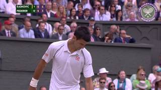 Wimbledons greatest tiebreak Epic battle between Novak Djokovic and Roger Federer in 2015 Final [upl. by Rekab]