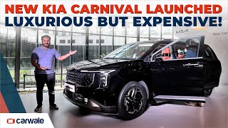 Kia Carnival Limousine Launched  DETAILED WALKAROUND [upl. by Wilser]