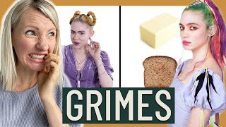 Dietitian Reacts to GRIMES What I Eat In A Day some VERY interesting pregnancy cravings [upl. by Filler]