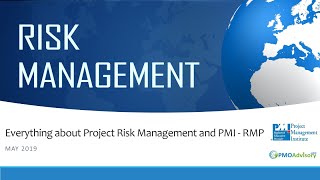 Everything about Project Risk Management and PMI RMP [upl. by Lutero]