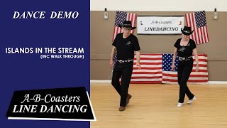 ISLANDS IN THE STREAM  Line Dance Demo amp Walk Through [upl. by Shelton845]