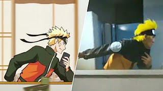 Naruto Mirror Run Challenge  Naruto Song Silhouette [upl. by Oakman206]