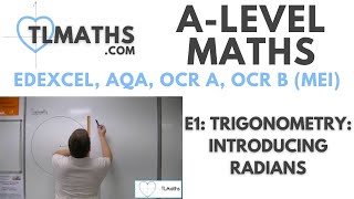 ALevel Maths E115 Trigonometry Introducing Radians [upl. by Shoifet]