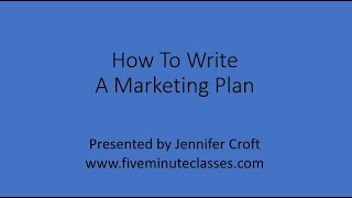 How To Write A Marketing Plan [upl. by Osner978]