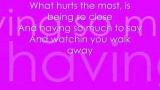 What Hurts The Most  Cascada With Lyrics [upl. by Anaicul]