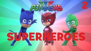 Superheroes Compilation Part 2  PJ Masks  Disney Junior [upl. by Finnegan]