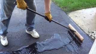 How to Apply a Driveway Sealer  Sealing a Driveway [upl. by Karlen]