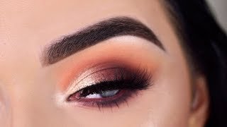 Morphe X James Charles Artistry Palette  Neutral Glam Eyeshadow Tutorial [upl. by Ahcsim]