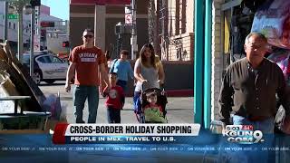 Mexicans cross the Nogales border to shop [upl. by Barb]