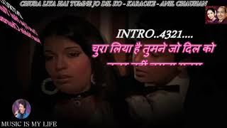 Chura Liya Hai Tumne Jo Dil Ko Karaoke With Lyrics Eng amp हिंदी [upl. by Bywoods498]