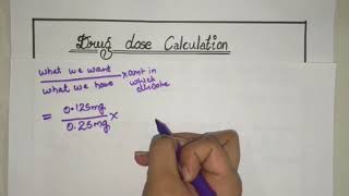 Adult Drug Dose Calculation  Made Easy  Part 1 [upl. by Nauwtna]