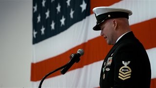 Chief Petty Officer Shane Krueger retirement speech [upl. by Becket]