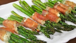 Prosciutto Wrapped Asparagus Recipe [upl. by Blackington]