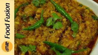 BBQ Baingan brinjal Ka Bharta Recipe By Food Fuision [upl. by Aneela]