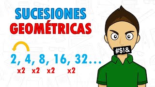 SUCESIONES GEOMÉTRICAS Super fácil  Para principiantes [upl. by Notfilc]