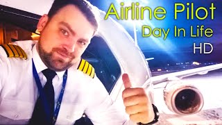 A Day in Life as an Airline Pilot A story of winter flight B737 HD [upl. by Fisa53]