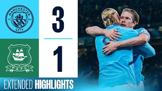 Extended Highlights  Man City 31 Plymouth  OReilly brace amp De Bruyne goal into FA Cup Quarters [upl. by Froma758]